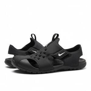 Nike Black Slide Sandals Unisex Slip-On Comfort Slides Size Unknown ~9” Footbed